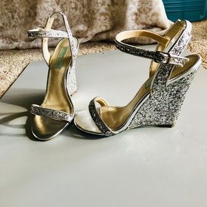 Betsy Johnson Silver Heels